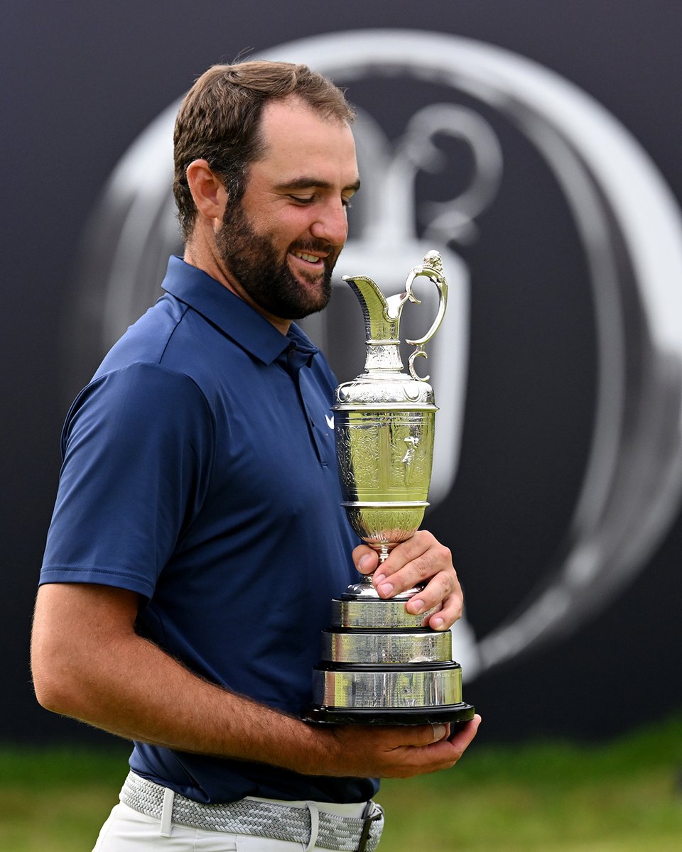 TheOpen's tweet image. Tiger Woods and Scottie Scheffler.
The list of players to have won The Open while holding top spot in the Official World Golf Ranking.