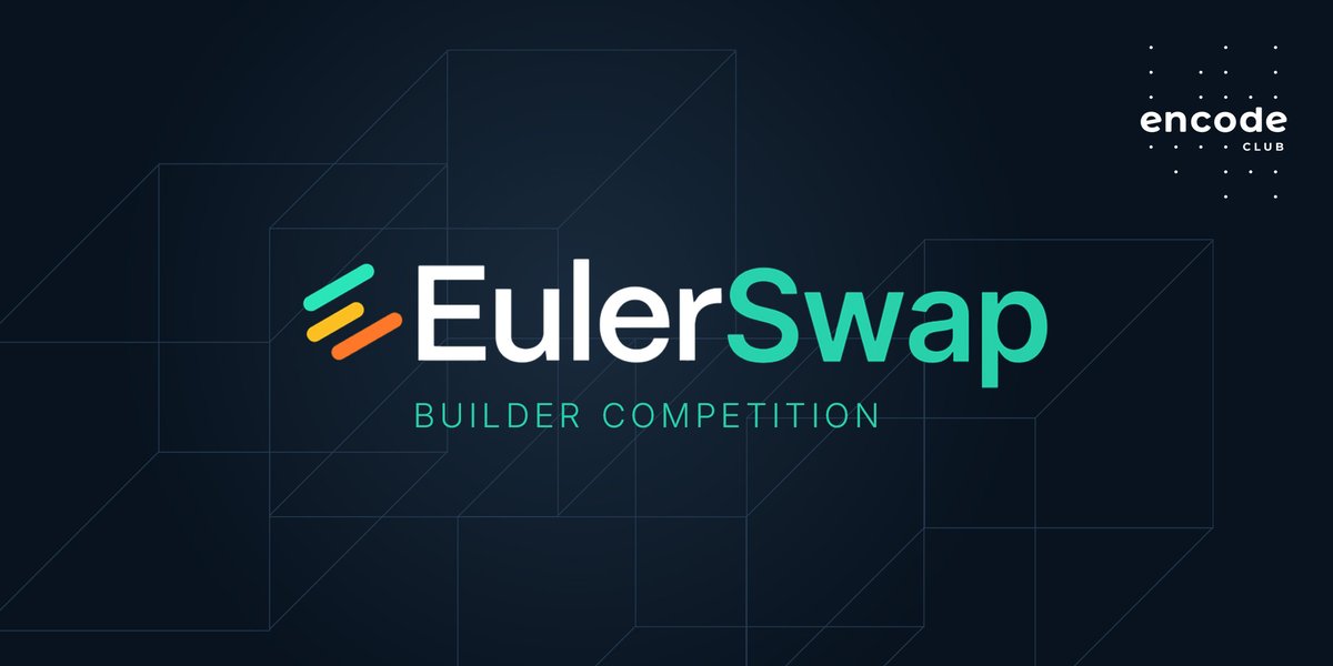 encodeclub's tweet image. Reminder: EulerSwap Demo Day
The top projects from the EulerSwap builder competition are pitching today! Join us for live demos and the big winner reveal.
Don’t miss it. 5pm BST.
app.livestorm.co/p/fee373a0-0f3…