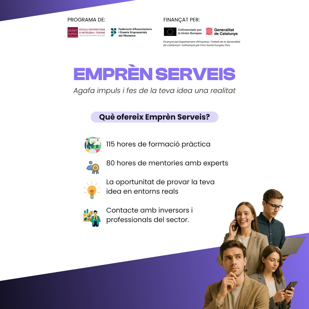EUHTStPOL's tweet image. Últim dia per aplicar al programa online 100% gratuït impulsat per EUHT StPOL i FAGEM: EMPRÈN SERVEIS

T'expliquem tots els detalls del programa ⬇️ 
emprenserveis.cat

#EUHTSTPOL #FAGEM #EmprènServeis #Online