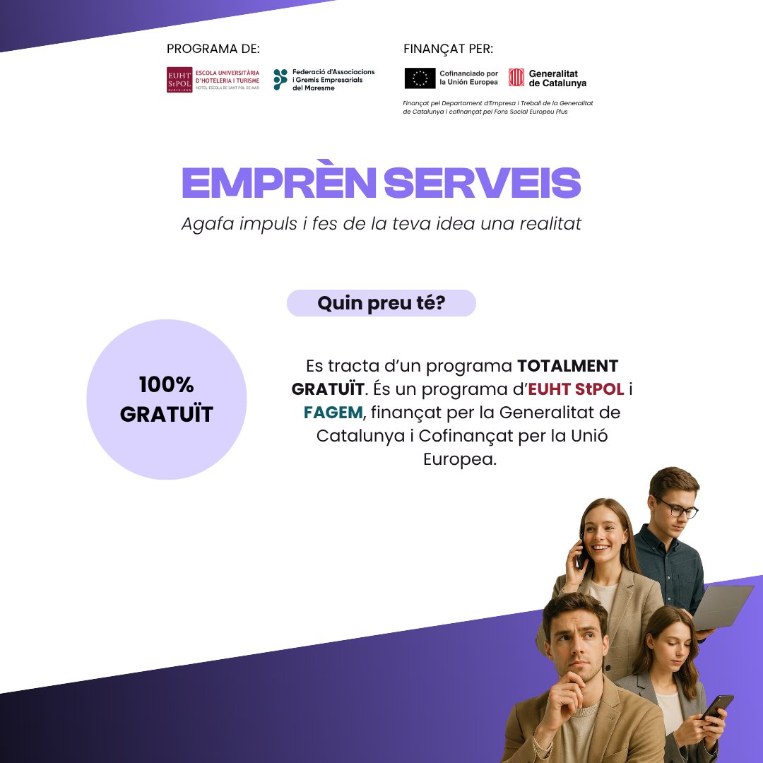 EUHTStPOL's tweet image. Últim dia per aplicar al programa online 100% gratuït impulsat per EUHT StPOL i FAGEM: EMPRÈN SERVEIS

T'expliquem tots els detalls del programa ⬇️ 
emprenserveis.cat

#EUHTSTPOL #FAGEM #EmprènServeis #Online
