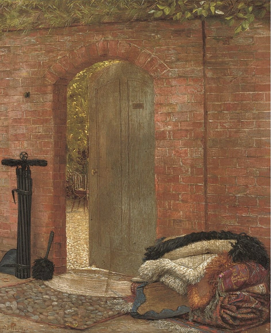 ahistoryinart's tweet image. 'House Cleaning.' (1882) Jessica Hayllar was the eldest daughter of the artist James Hayllar (whose students included Millais and Dante Gabriel Rossetti), she derived her main inspiration from the family home at Castle Priory, on the banks of the Thames, near Wallingford.