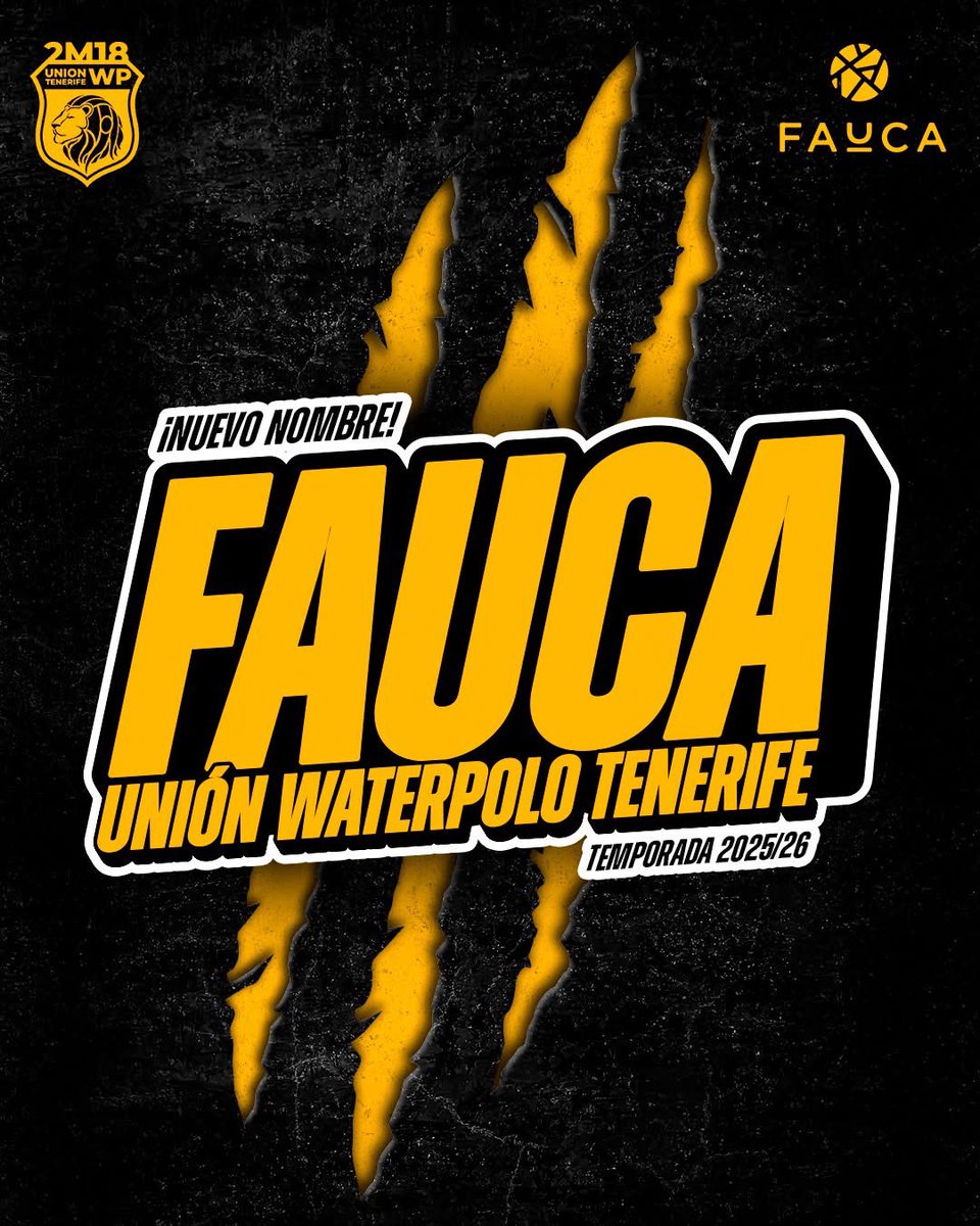 .
📢Noticióóón que nos marcarááá‼️
.
Comienza una 🅝🅤🅔🅥🅐 🅔🅡🅐 en el Unión, hemos 🦁 firmado un acuerdo ✒️📄 de patrocinio Histórico🙌🏻 con <a href="/FaucaCanarias/">FAUCA</a> . La próxima temporada nuestro Primer Equipo no se llamará ❌Unión Waterpolo Tenerife ➡️  jugará la próxima temporada