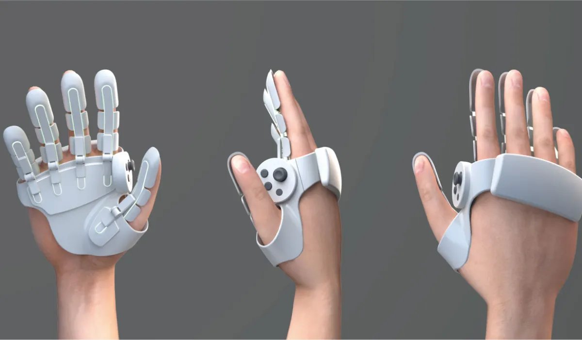 YO. Sharp has made a haptic vr controller! Also the first image is someone giving a headpat, so I have high hopes, lol. 
Some of you might remember Sharp is working on an HMD that they debuted back in Parareal London. 
I REALLY think this design is better than gloves.