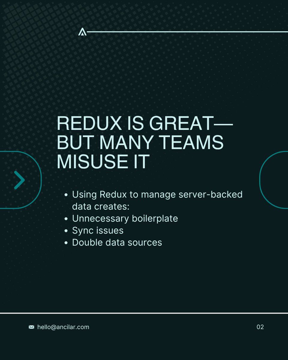 ancilartech's tweet image. Stop overusing Redux for server data.
Next.js Server Actions = cleaner, faster, more secure state management.
Less boilerplate. More focus.

[Next.js Server Actions, Web3 Frontend, Redux Alternative]

#NextjsServerActions #StopUsingRedux #Web3Frontend #AncilarBuilds