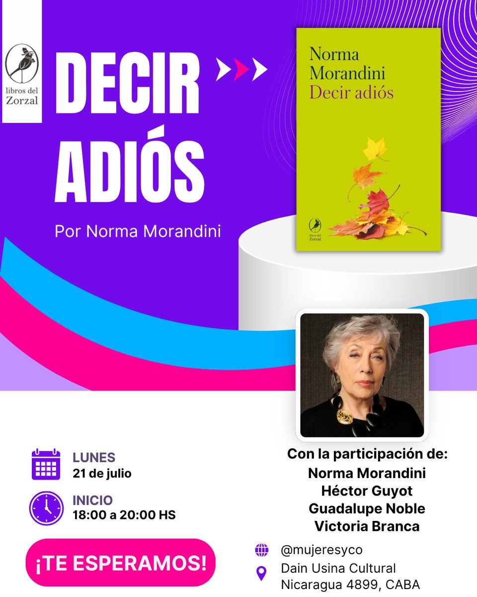 Mujeresyco's tweet image. Hoy @NormaMorandini presenta "Decir adiós", el cierre de su trilogía sobre nuestra memoria trágica y democrática.
Las palabras no son inocentes: invitación a leer y reflexionar.
📰 Nota completa: open.substack.com/pub/mujeresyco…
#DecirAdiós #NormaMorandini #Memoria #Libros #Democracia