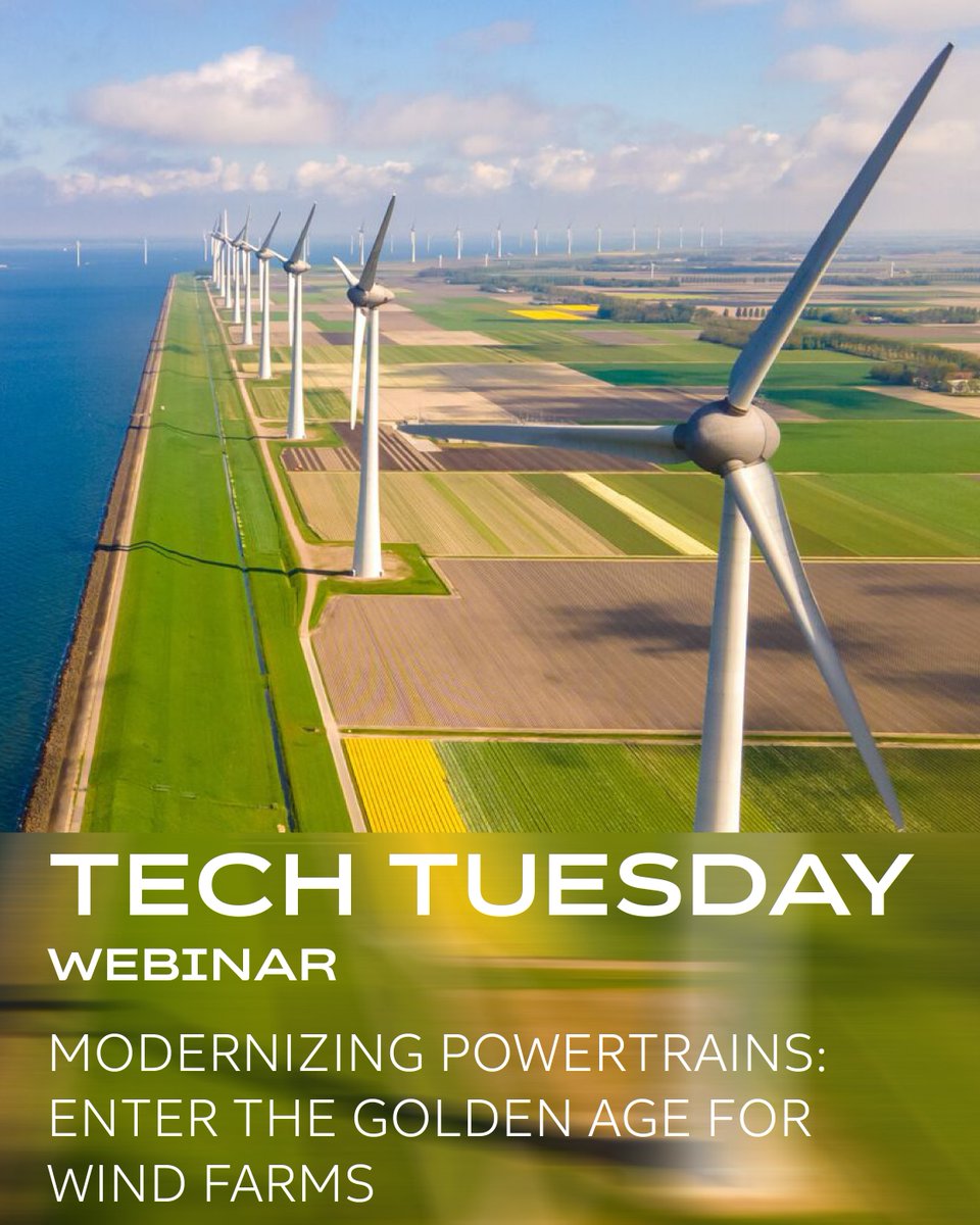 ABB Motors and Drives US (@abbmotordriveus) on Twitter photo 📣 REMINDER: Our Tech Tuesday webinar is tomorrow at 11 a.m. CT! Register here: to.abb/ql0
Join us for expert insights on how modernizing wind powertrains can double turbine lifespans, boost energy output by up to 10%, and drive greater profitability.
#ABB #Webinar 📣 REMINDER: Our Tech Tuesday webinar is tomorrow at 11 a.m. CT! Register here: to.abb/ql0
Join us for expert insights on how modernizing wind powertrains can double turbine lifespans, boost energy output by up to 10%, and drive greater profitability.
#ABB #Webinar