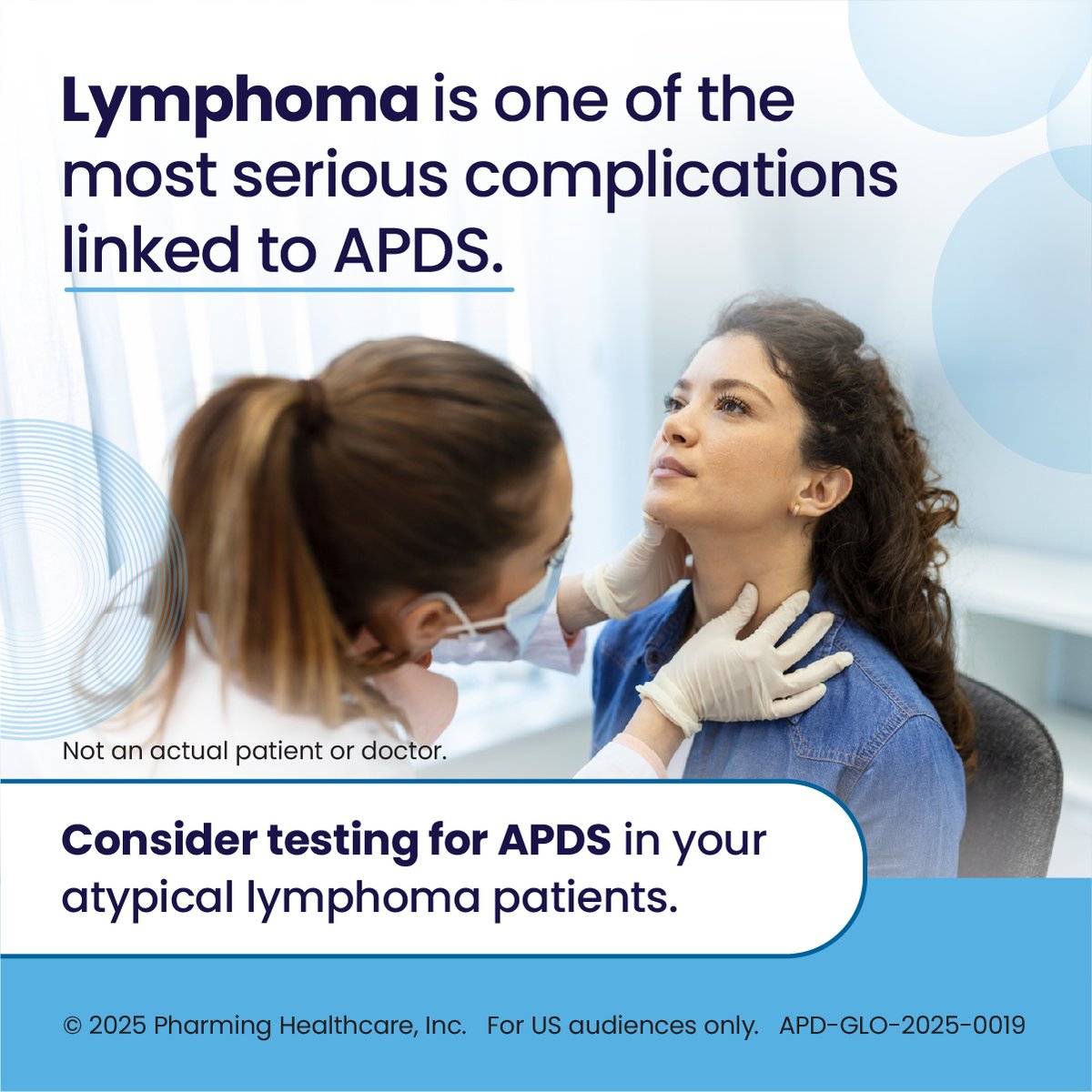 Patients with a primary immunodeficiency like APDS have a high risk of developing lymphoma, with a median onset age of 23 years. Learn how genetic testing is critical for making an early diagnosis: bit.ly/4j4TfbA 
#AllAboutAPDS #Lymphoma #GeneticTesting