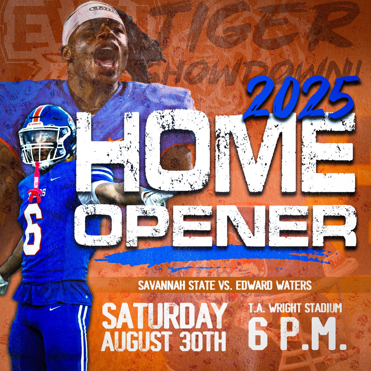 Our <a href="/SavannahStateFB/">Savannah State Football</a> home opener is just over a month away! Be in the house on Saturday, August 30th as we welcome that school two hours south to The Marsh at 6pm! Season and Single Game Tickets are available now at ssuathletics.com/tickets! #HailSSU! #ClawDown!🐅🔵🟠🏈