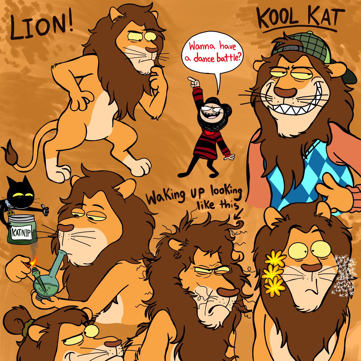 macho_199's tweet image. Dandy the rad lion