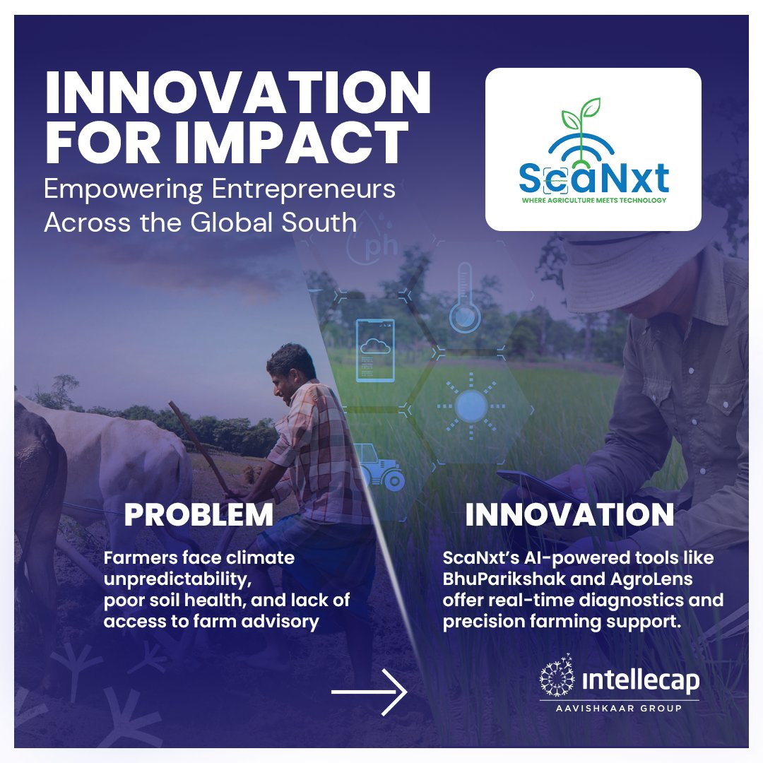 Every Monday our #InnovationForImpact series celebrates startups we help scale  

Meet <a href="/_scanxt/">ScaNxt</a> who are redefining how farming is done across India's #agri innovation landscape &amp; is a part of our SSAGA initiative

Read more: ow.ly/i3iX50WsyXl 

 #EntrepreneurLedDevelopment