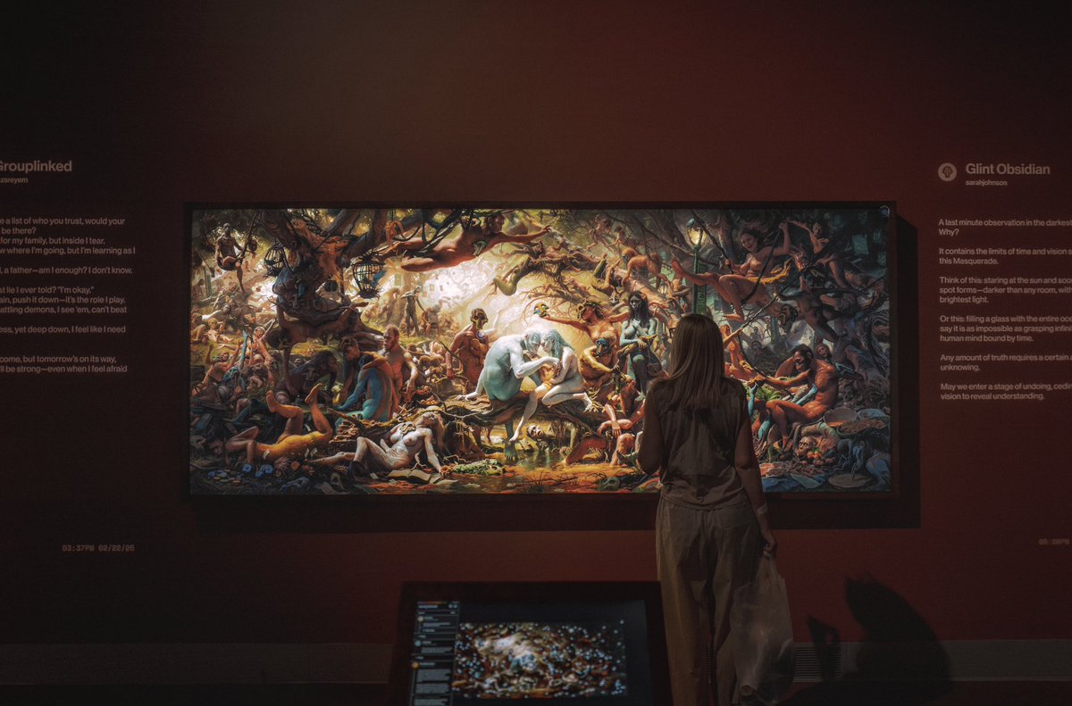 SamSpratt's tweet image. Luci in the museum
