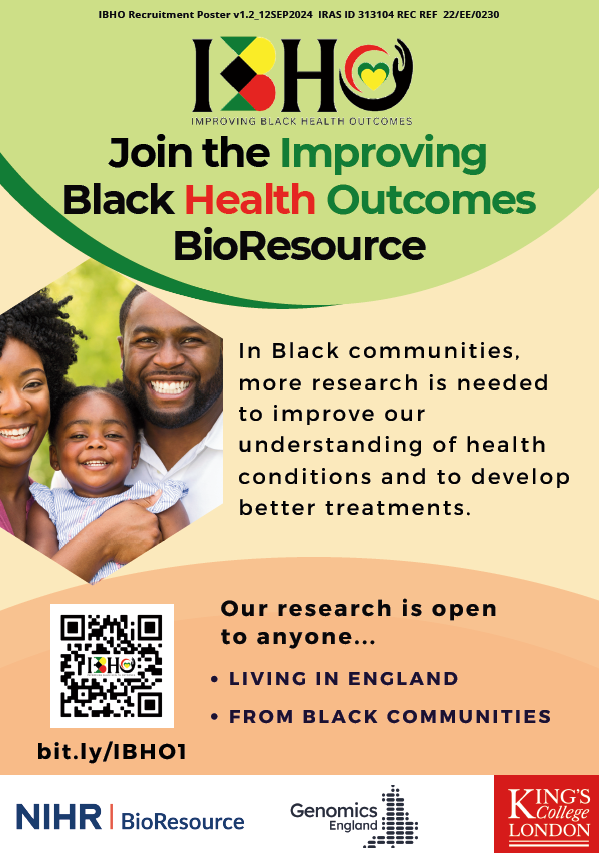 MPFTResearch's tweet image. 🚨 Take part in vital research!
#MPFTResearch & Innovation Team is supporting the Improving Black Health Outcomes (IBHO) study - aiming to improve health understanding in Black communities & people with Sickle Cell Disease.
📞 07452 948414
📧 cheadle.research@mpft.nhs.uk