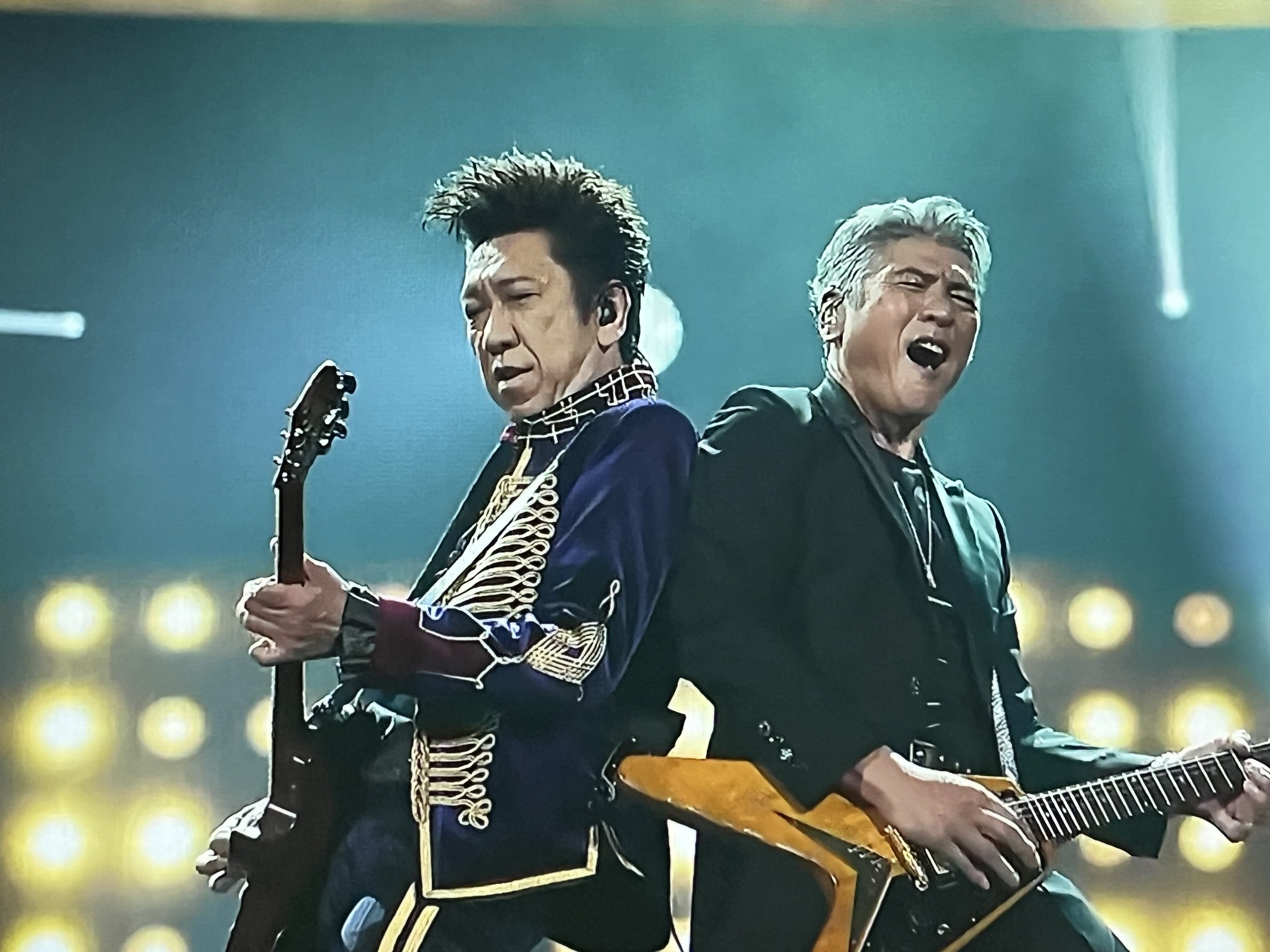 布袋寅泰、吉川晃司ネクタイ ☆格安 福岡 布袋寅泰 12/1(水) 1階17列目 ペア（布袋寅泰