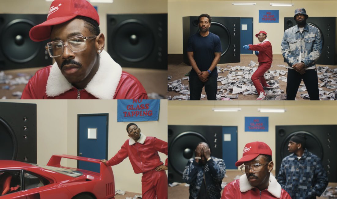 AndresWrites's tweet image. Tyler, The Creator’s music video for “Stop Playing With Me” features LeBron James, Pusha T and Malice of the Clipse, and Maverick Carter.
The song is off Tyler’s just-released project, ‘Don’t Tap The Glass.’
Tyler directed the video.