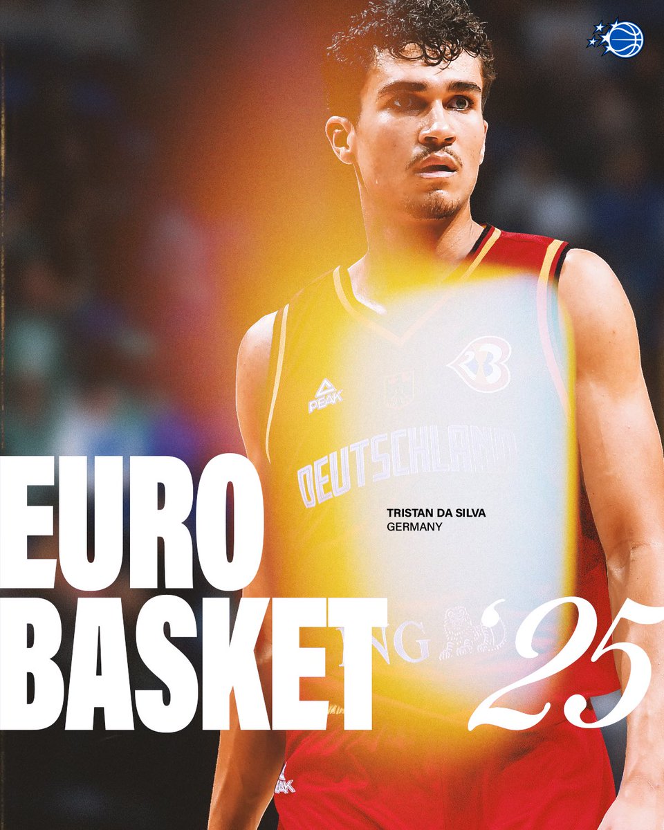 OrlandoMagic's tweet image. Tristan da Silva will represent Germany in #EuroBasket 2025 馃嚛馃嚜