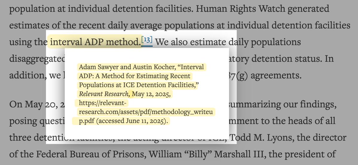 ackocher's tweet image. Thrilled to see that folks are finding the interval ADP calculation method to be helpful. Thanks to Adam Sawyer for the work on this.
Source: hrw.org/report/2025/07…