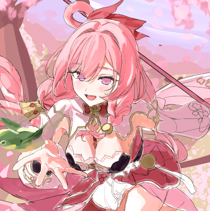 hutaverse_'s tweet image. 描いてるよ～🌸