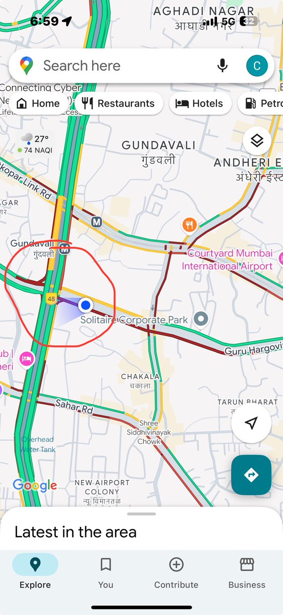 risehigher86's tweet photo. Could you please ensure smooth flow of traffic at Bisleri junction Andheri east? There is a traffic police station right at the junction then too it takes 12-15 mins to pass through! @MTPHereToHelp @AmeetSatam @CMOMaharashtra https://t.co/6Hni2RPxHg
