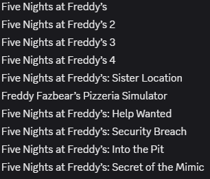 agentereticenci's tweet image. Caraca existe muito fnaf misericórdia...