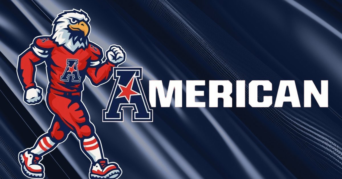 UnnecRoughness's tweet image. The American Athletic Conference has rebranded its name to American
They ask that you don’t call them the AAC anymore. Just American or American Conference.
They have also introduced an ambassador named Soar The Eagle