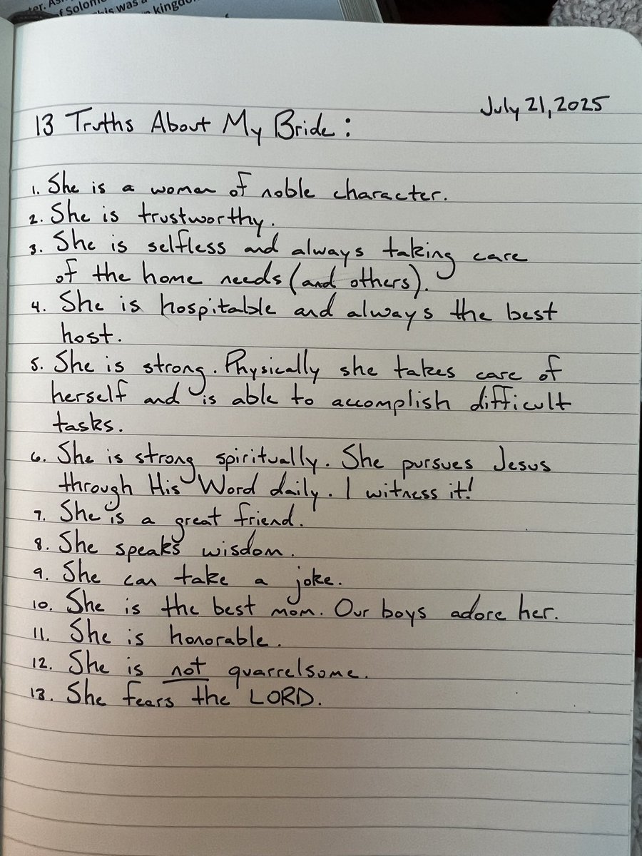 brettperk's tweet image. Today marks 13 years of marriage w/ the most stunning girl I’ve ever met. I often take her for granted. Today, I want to honor her because she’s worthy of it. I wrote 13 truths about my bride. God has shown me a wild amount of grace & favor by pairing me w/ Megan.