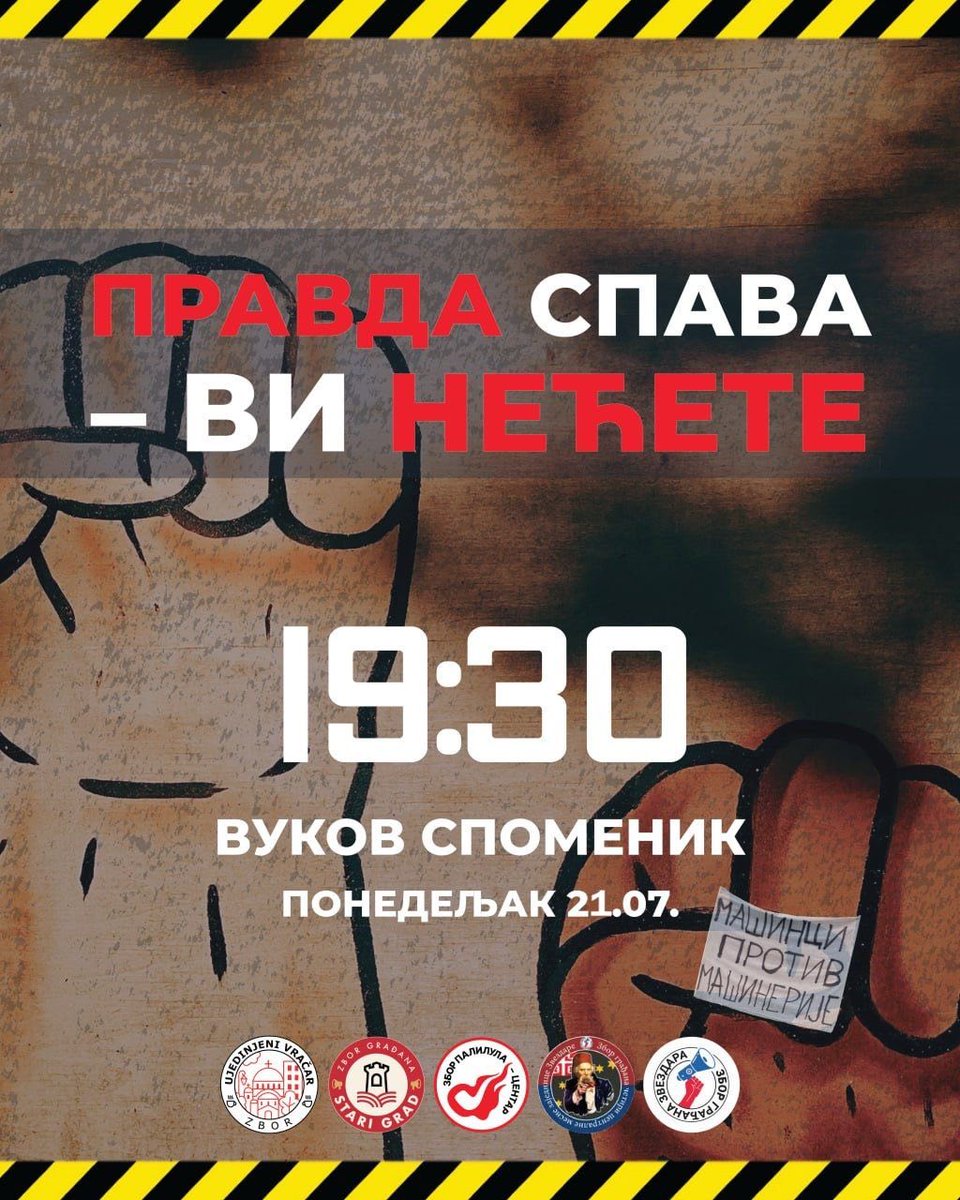 zborstarigrad's tweet image. Ovo nije obična šetnja. Ovo je podsetnik zašto je uvek bolje biti na pravoj strani. U suprotnom...
Večeras idemo sa komšijskim zborovima u jedan zanimljiv obilazak.
Više o svemu saznaćete na licu mesta. Dođite, biće zabavno! ⛽️⛽️⛽️
