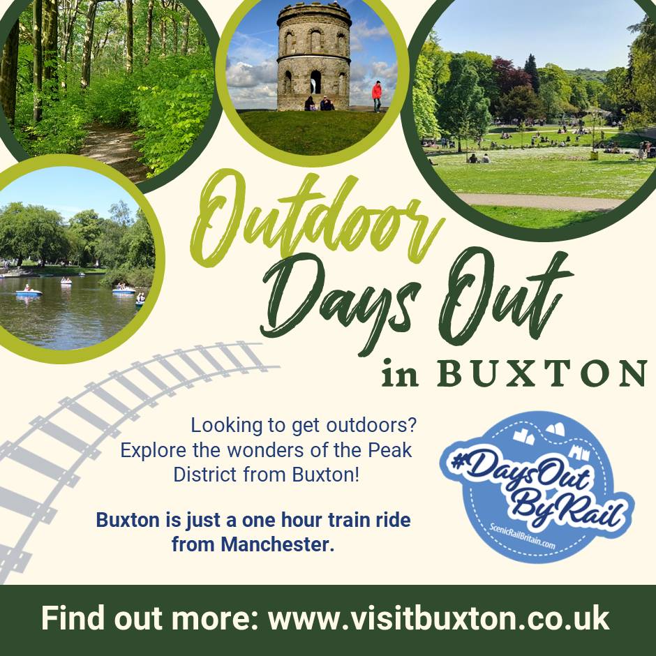 Looking to get outdoors with the family? 

#Buxton has many green spaces and is a great base for a #PeakDistrict adventure - there’s a whole #nationalpark to explore!🌼 🌳 🌄 🚣 🥾 🚴⛰️ 🐄 

 ➡️visitbuxton.co.uk/plan-your-visi…

#DaysOutByRail #BuxtonPeakDistrict #HighPeak #Derbyshire