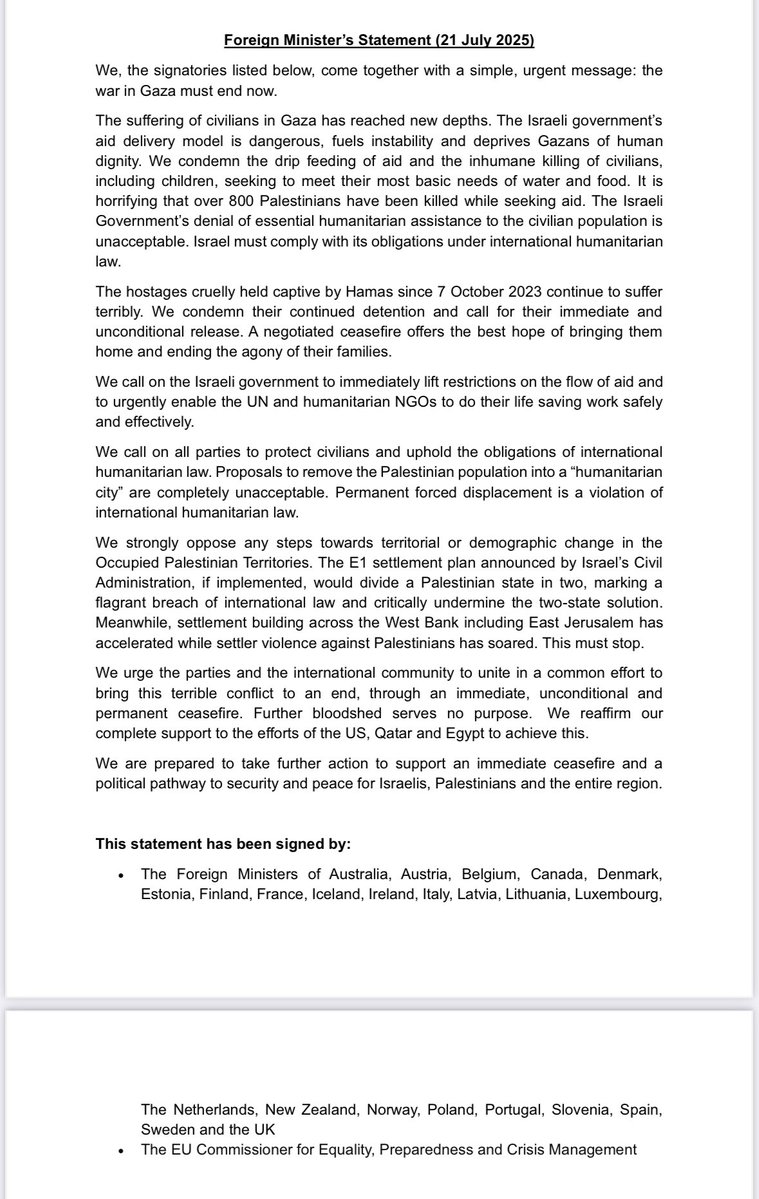 prevotmaxime's tweet image. There is no holiday in Gaza.
While many enjoy a summer break, families in Gaza search for water, mourn their children, and sleep beneath rubble. More than 800 people have been killed while seeking aid. Humanitarian convoys are blocked. Hostages remain in captivity.
Together…