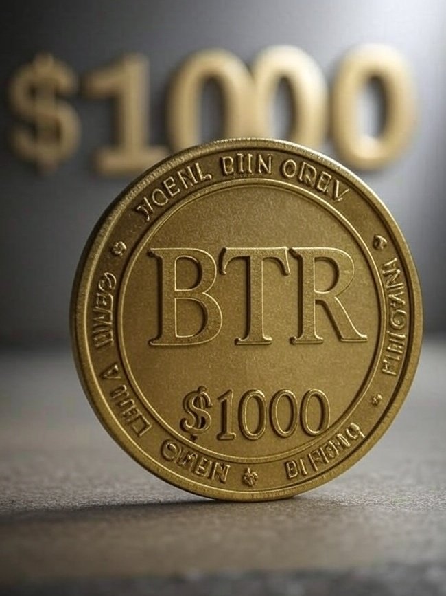 1000$ is a step, 10000$ is a milestone, 100000$ is a record, 1000000$ is a goal. 

$BTR $TARA