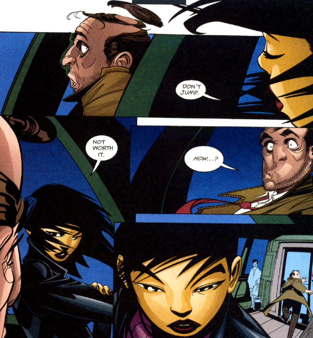 ComicGirlAshley's tweet image. Cassandra Cain spooking a stranger out of jumping off a building because she can read his body language.