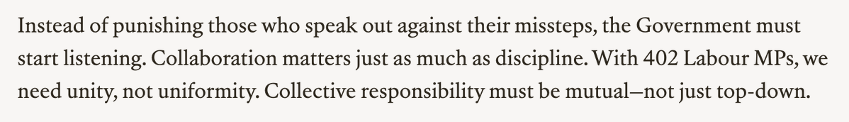 CompassOffice's tweet image. 'With 402 Labour MPs, we need unity, not uniformity. Collective responsibility must be mutual—not just top-down.'
Compass member @james_w_barber argues for a bold Labour Party - in its offer to the country, and its approach to internal debate.
READ: bylinetimes.com/2025/07/21/kei…