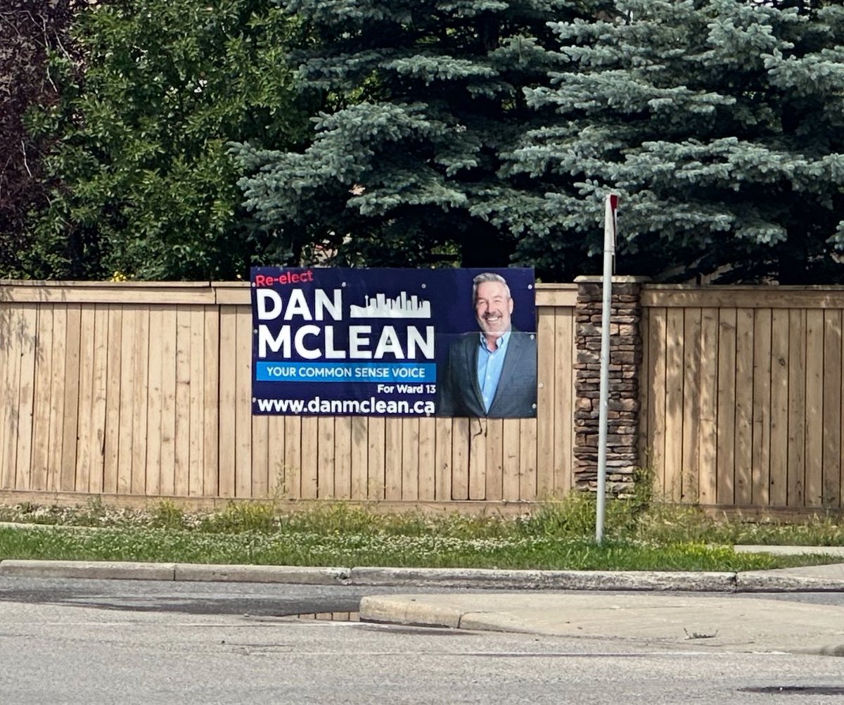 DanWMcLean's tweet image. Tremendous support in Ward 13 for Wanting more Common Sense at City Hall and for Wanting my Campaign Signs on their Property! 

Get yours at  danmcleancalgary.ca/lawn_sign

Note: It’s not legal to place campaign signs on Public Property right now.