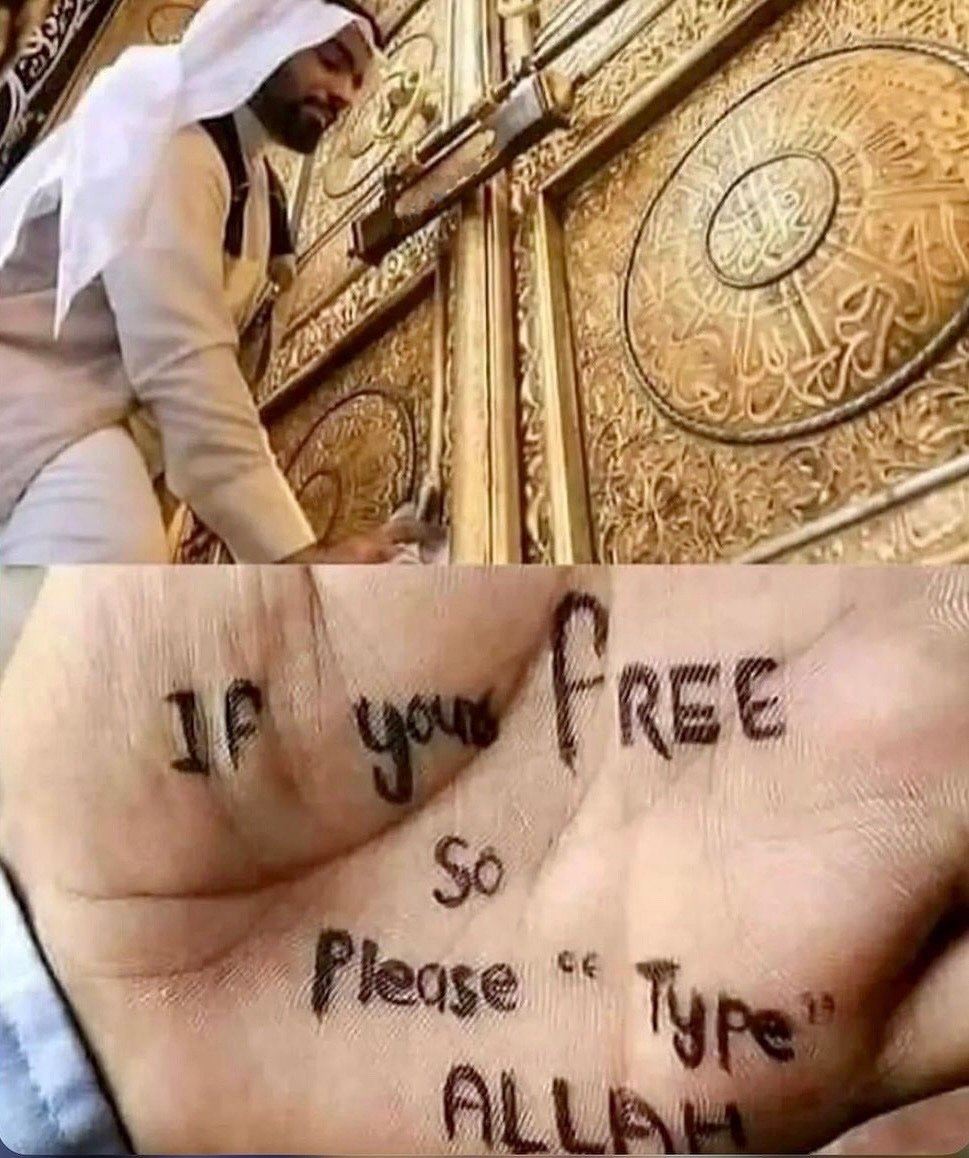 Al__Quraan's tweet image. If you are online type Allah