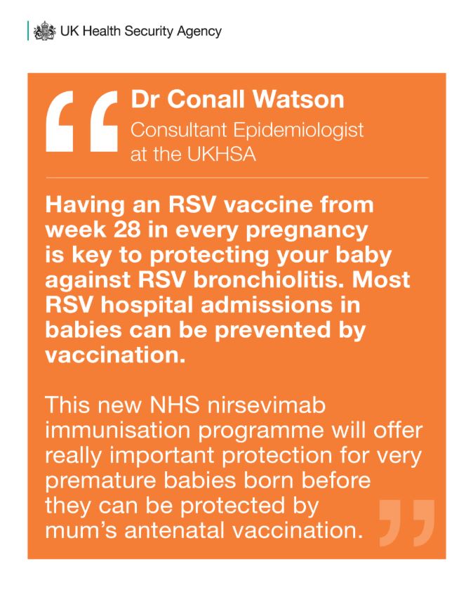 ICYMI: From late September the #NHS will offer a new ‘suit of armour’ jab to protect around 7,000 premature + vulnerable babies from #RSV - a common virus that can cause serious illness 👶🛡

#WestMidlands people can find out more online
bit.ly/RSVvaccineNHSs…