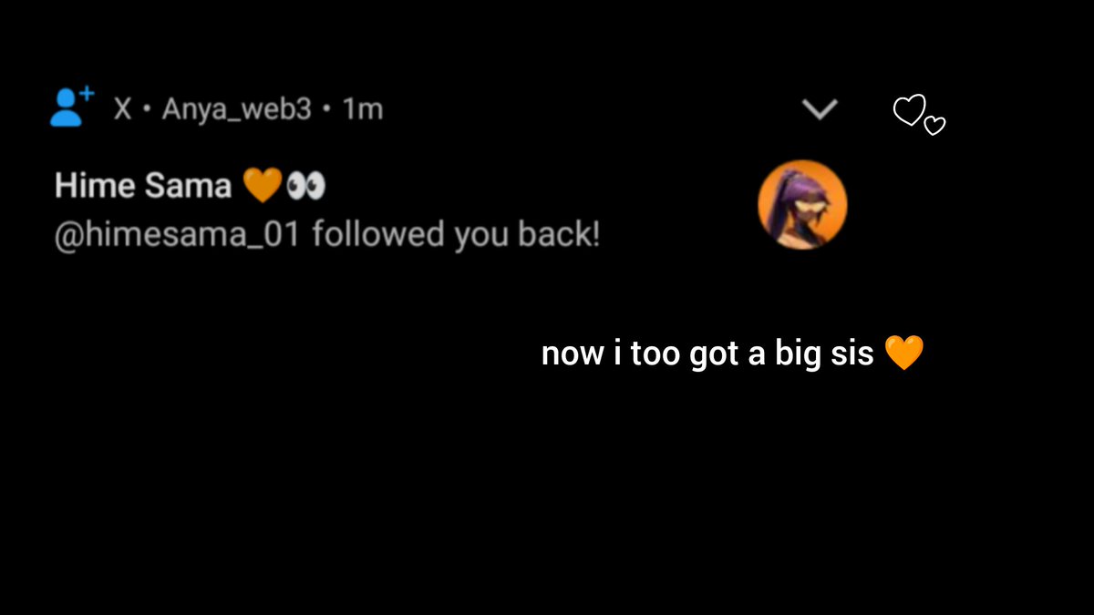 Anya_web3's tweet image. Thanks for the follow back Hime sis @himesama_01 🧡(. ❛ ᴗ ❛.)