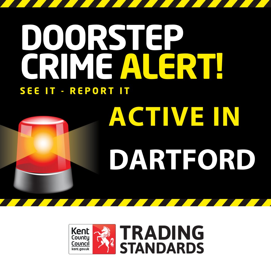 ⚠️ Dartford resident targeted by Doorstep Criminals.

The resident had a knock at their door - the caller offered roofing and guttering work. A price was agreed of £1,200 – no paperwork supplied. The criminal a short time later demanded many thousands more.

✅Do not respond to