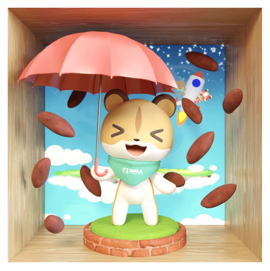 あつ&さま専用（原画）白いおくりもの ほか　3点おまとめ あつ森 美術品をコンプリートして特製ポスターをもらうまで