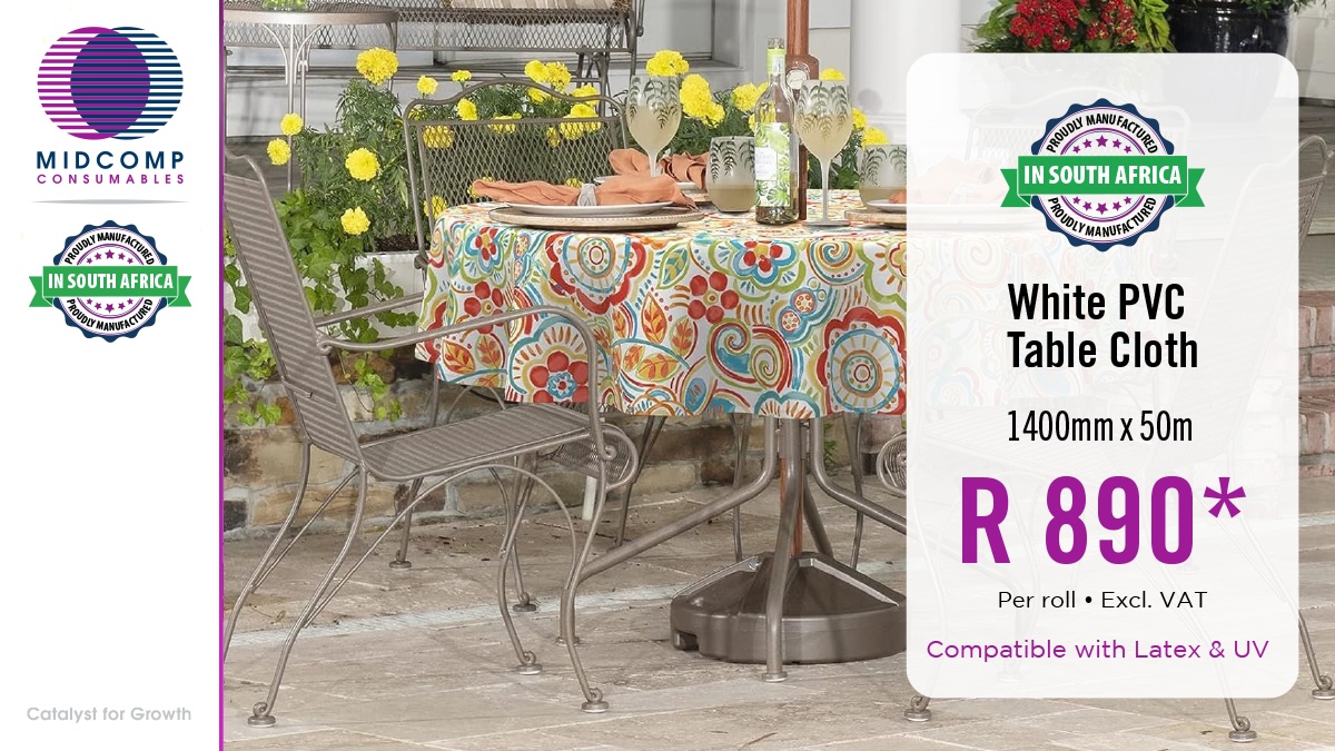 MidcompOfficial's tweet image. PRINT. COVER. IMPRESS.
Upgrade your branding or decor with our Tablecloth Material Made in 🇿🇦

Ideal for table covers, promotional displays &amp;amp; custom decor. Available nationwide while stocks last! midcomp.co.za/printable-text…

#PrintableTextiles #CustomBranding #tablecloth