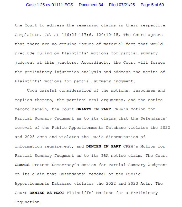 ZoeTillman's tweet image. Kicking off the week with an exclamation point: DC federal judge orders Trump admin to restore a public database with info on how the executive branch is allocating money that Congress has appropriated
buff.ly/r0uSysO