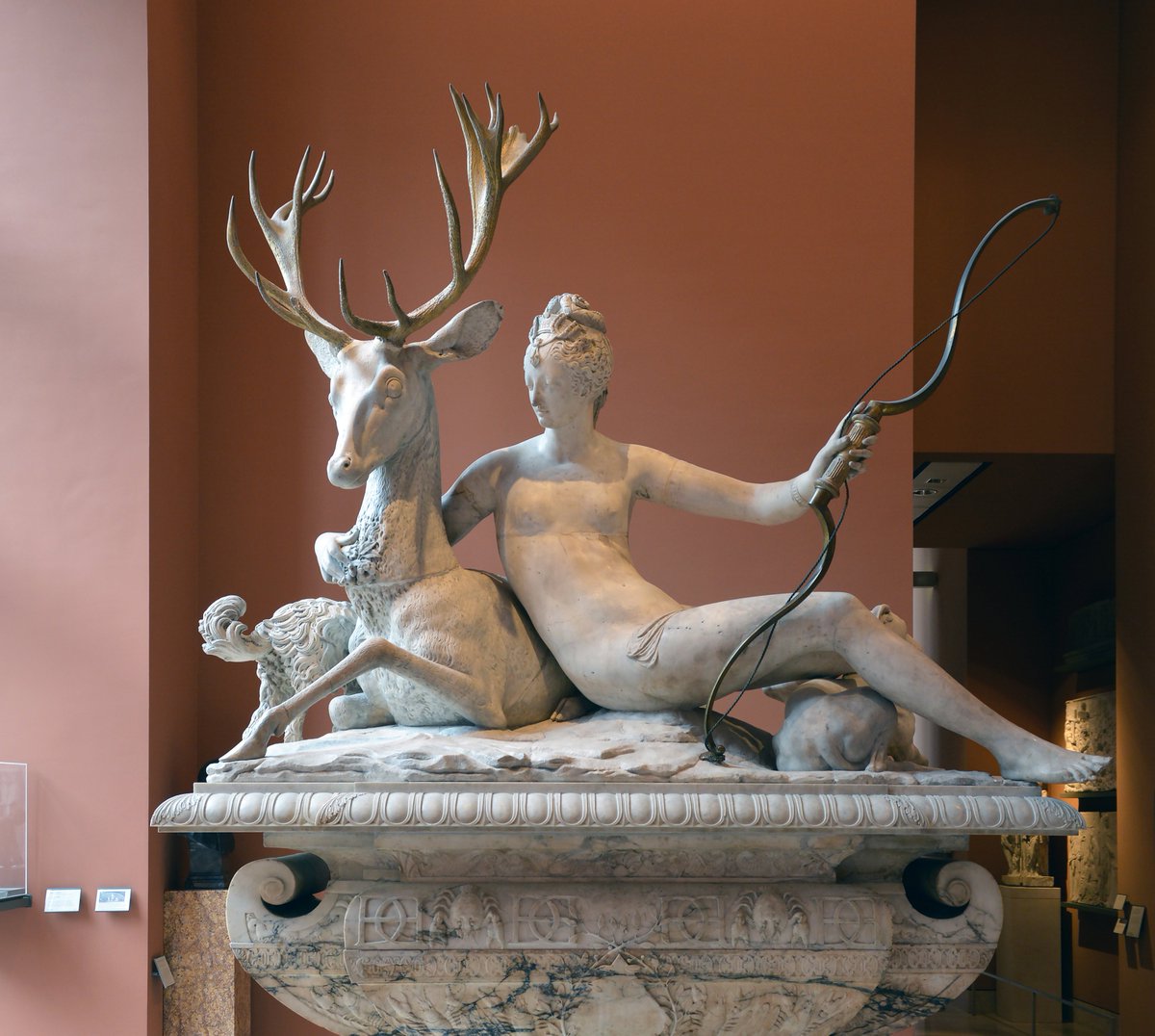 RealHellenist's tweet image. Artemis with the Stag