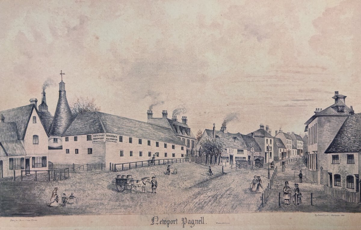BucksArchives's tweet image. We've shared some of Joseph Levett's fantastic art before, but we thought we'd share this brilliant sketch of Newport Pagnell for #MKMonday! This was drawn in 1852 when Levett was just 14 years old.