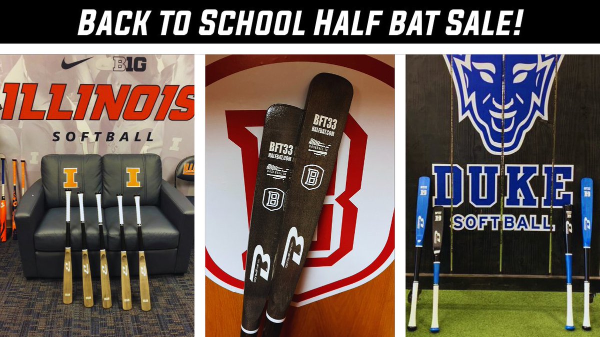 BaseballIQ_App's tweet image. 🚨 Half Bat : SUMMER SALE!
• The #1 Bat Path Trainer
• Used by Dozens of MLB & D1 Teams
• Lowest Prices of the Year!
⭐️ Discover the Half Bat : trainingbats.com/collections/tr…