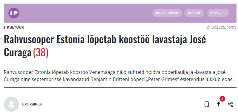 tarmoseliste's tweet image. Õige otsus Estonialt. Venemaa presidendi ja Kultuuriministeeriumiga koostööd tegev lavastaja ei tohi meie riigis tegutseda.