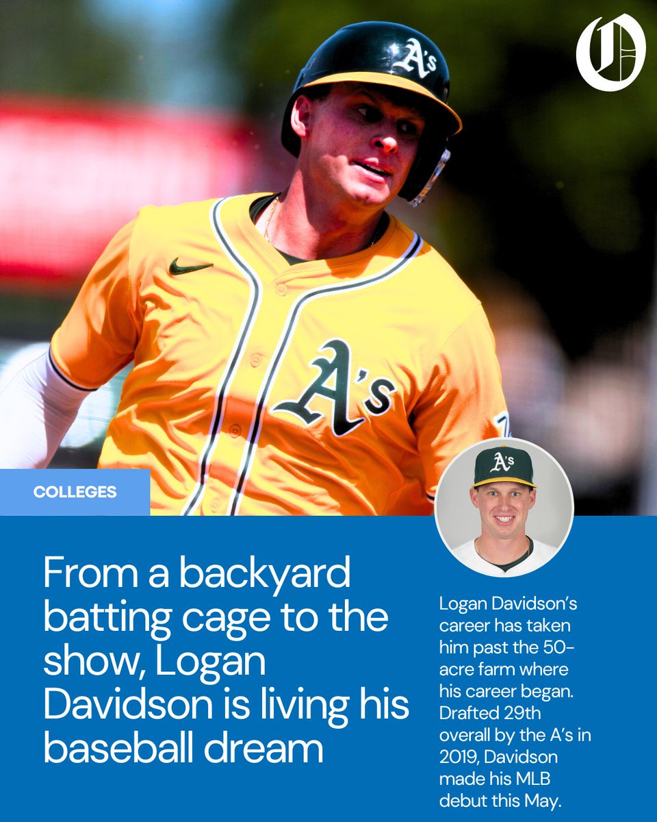 Logan Davidson’s career has taken him past the 50-acre farm where his career began to the Major Leagues. The former Providence High star was drafted 29th overall by the A’s in 2019. Three months ago, he debuted in "the show"

<a href="/_emmahmoon/">Emma Moon</a> has his story

charlotteobserver.com/sports/mlb/art…