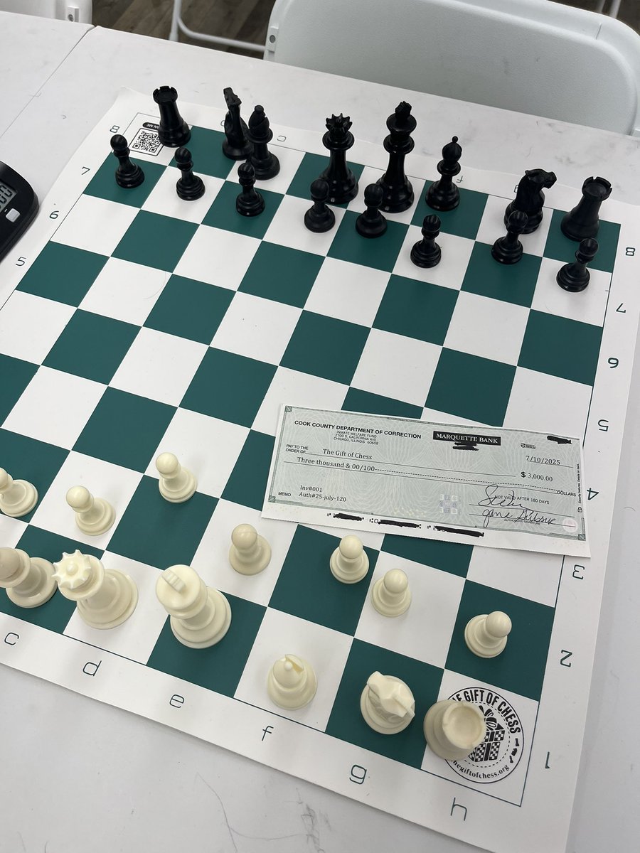 The Gift of Chess (@thegiftofchess) on Twitter photo Today is a big day. We received our 1st check from a US correctional facility for our <a href="/thegiftofchess/">The Gift of Chess</a> chess sets. As we work towards reaching our goal of donating 1 million chess sets globally by 2030, we need access to resources. Availing of government budgets will be a boost. Today is a big day. We received our 1st check from a US correctional facility for our <a href="/thegiftofchess/">The Gift of Chess</a> chess sets. As we work towards reaching our goal of donating 1 million chess sets globally by 2030, we need access to resources. Availing of government budgets will be a boost.