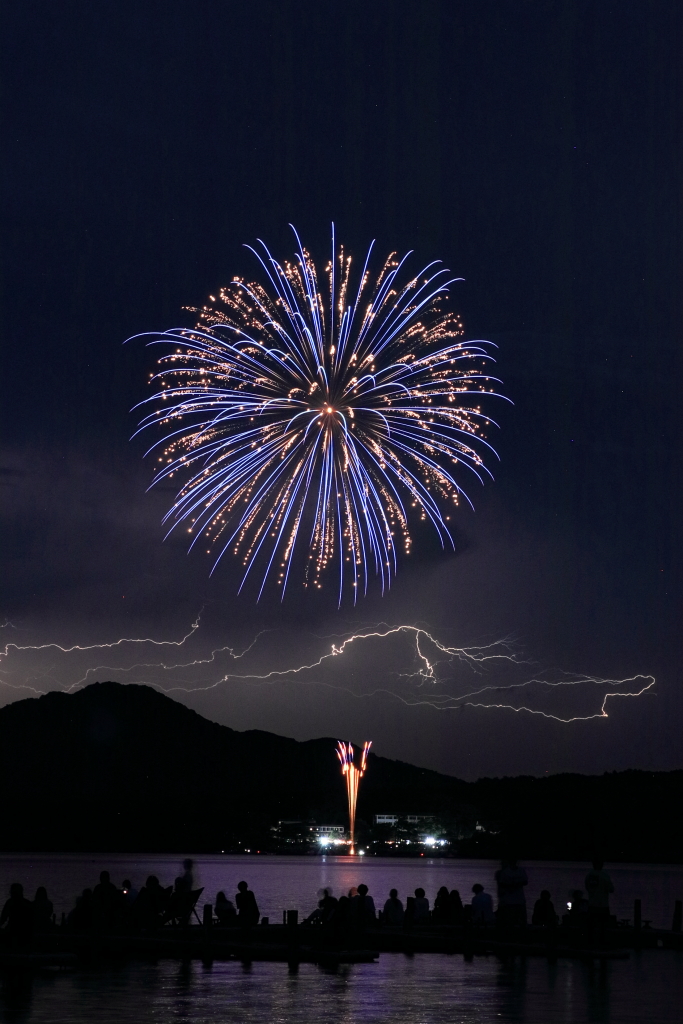 3色感謝感動歓迎の、三冠花火 第42回 三国花火大会 ハイライト - Mikuni Fireworks Festival