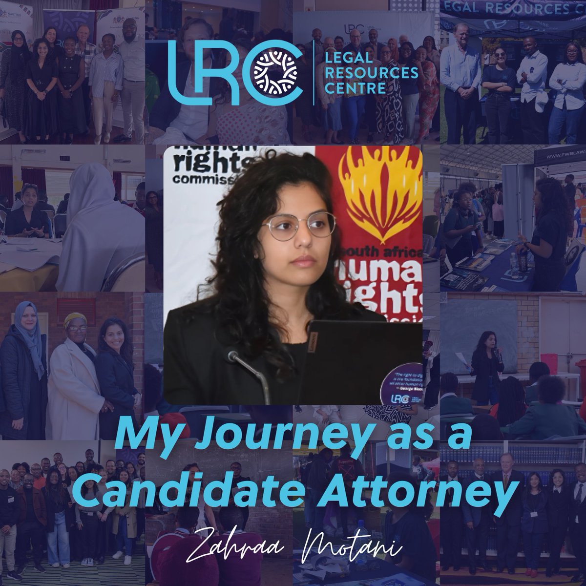 LRCSouthAfrica's tweet image. 🧭 My Journey as a Candidate Attorney ⚖
Zahraa Motani shares how her time at the LRC shaped her into a public interest lawyer—working on land, education, Big Tech & GBV while learning from experts.
📚 Read her story: lrc.org.za/my-journey-as-…
#SocialJustice #CandidateAttorney #LRC