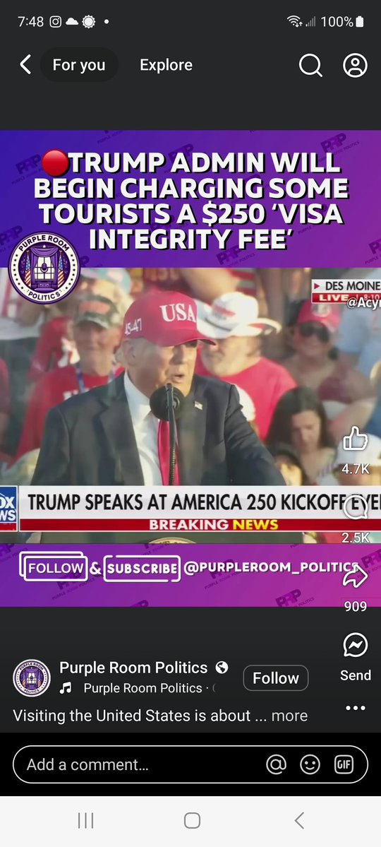 GrandpaKen05's tweet image. Bye bye miss American pie. It will just be a fly over country now. No worries world travelers. Canada has alot to offer. And there is no 250 dollar fee, and no extra fee for coming to our parks.
