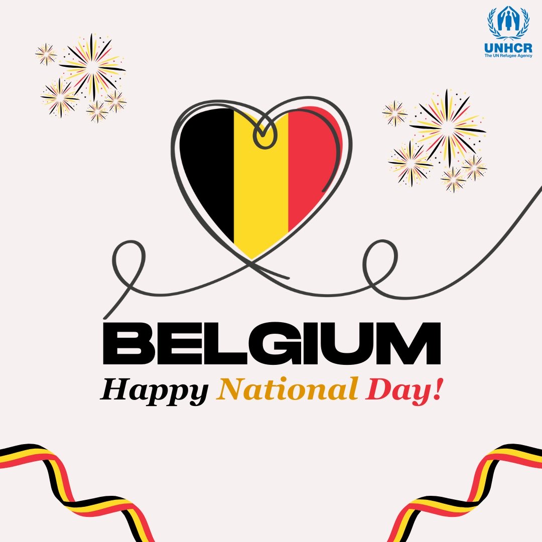 UNHCRIraq's tweet image. On this Belgium National Day, we extend our thanks to the Government and people of Belgium for their strong commitment to refugees.
Your generous support and flexible funding to UNHCR makes a real difference in protecting lives and restoring hope 🇧🇪
#BelgianNationalDay2025