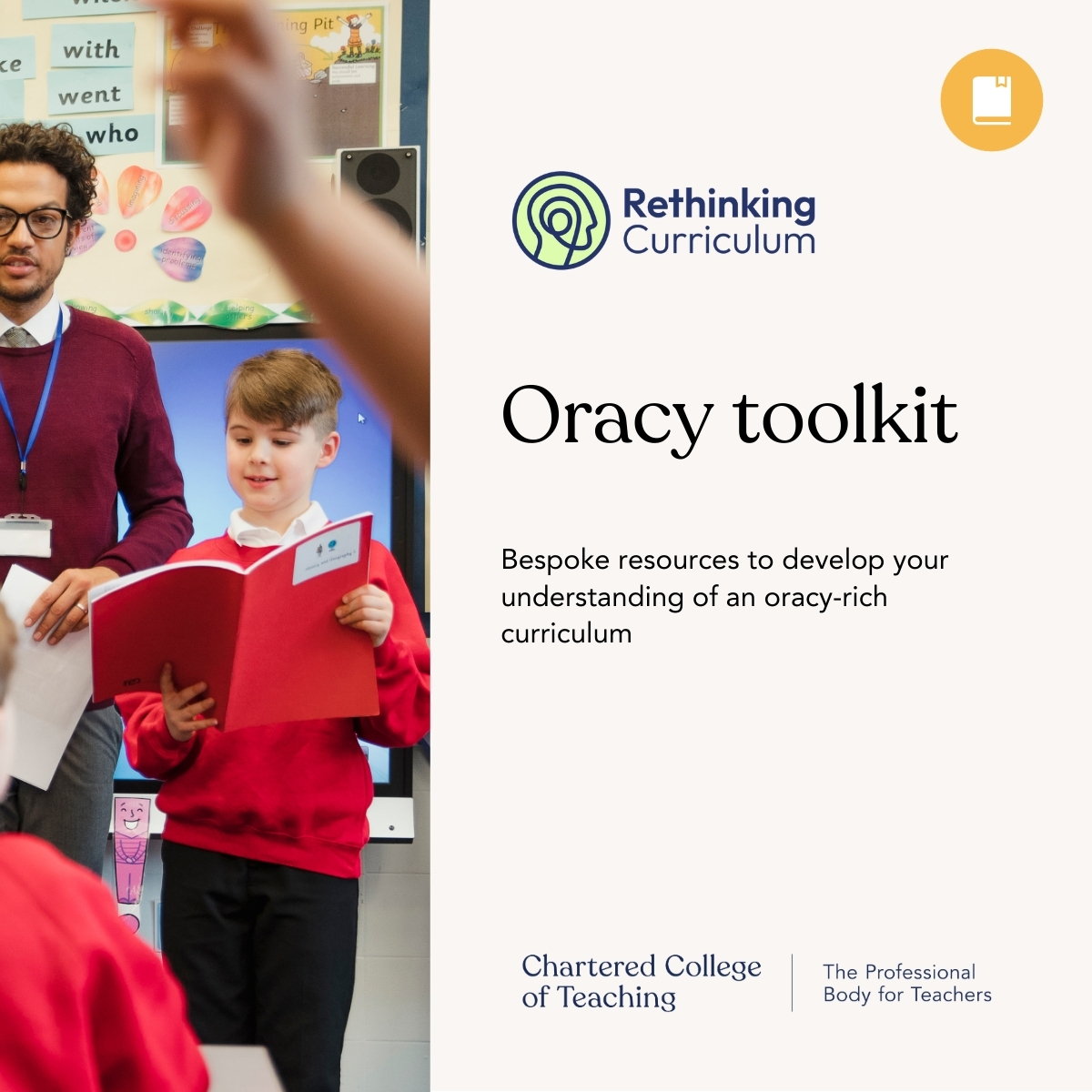 CharteredColl's tweet image. As part of the Rethinking Curriculum project, we have created a number of bespoke resources to develop your understanding of an oracy-rich curriculum.
View toolkit: chartered.pulse.ly/i5tcfytm2f
#Oracy
